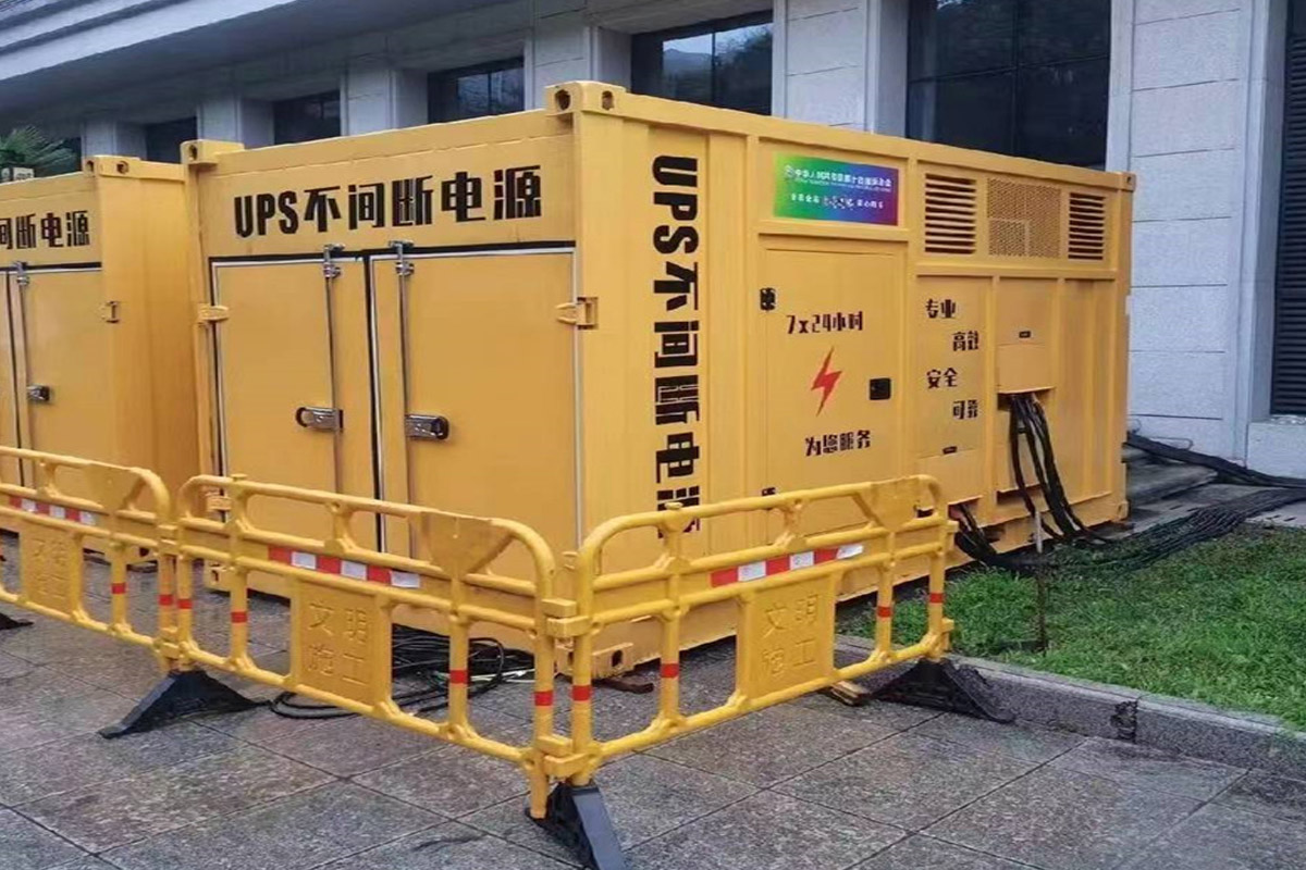 南和发电机租赁施工现场