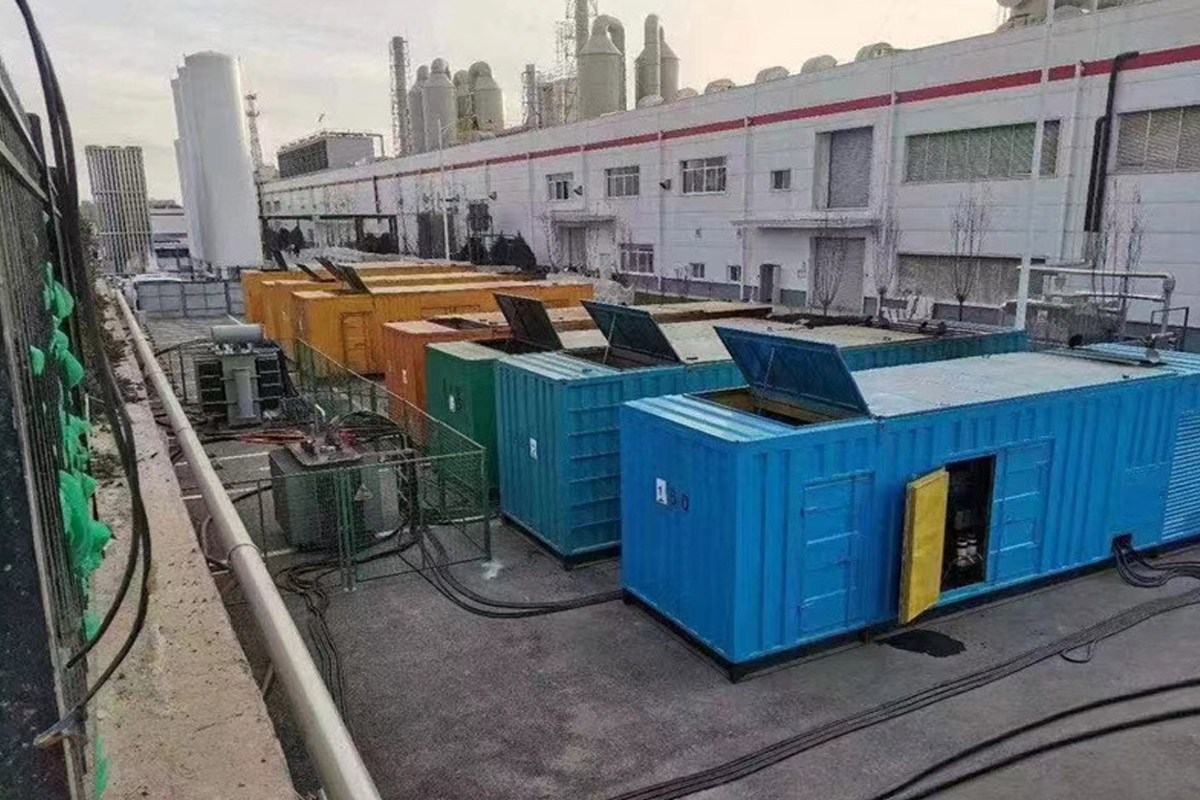 南和发电机租赁施工现场